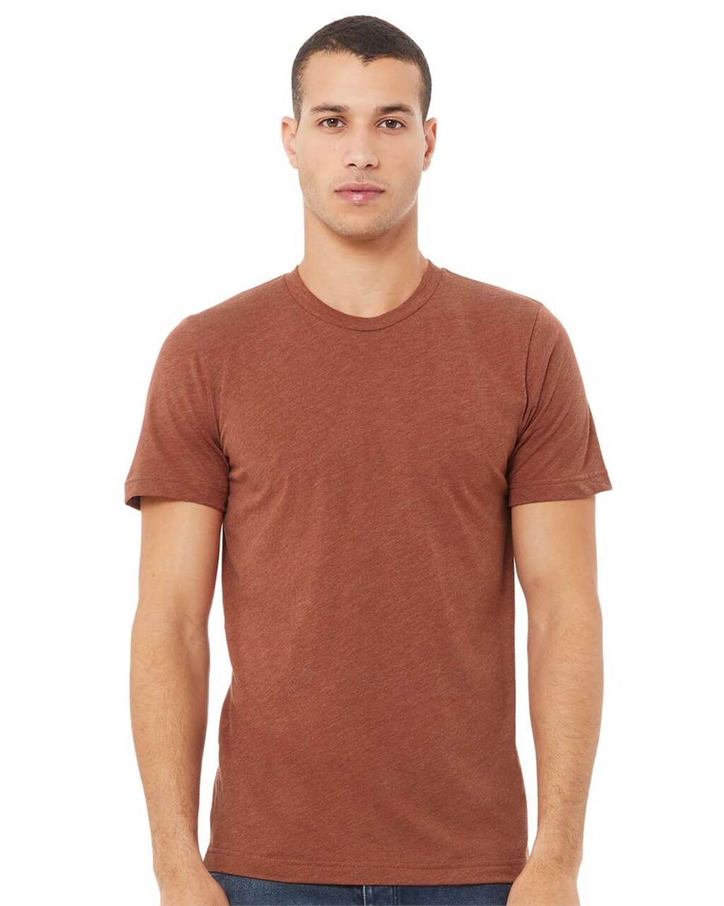 BELLA + CANVAS Triblend Crewneck Short Sleeve T-Shirt for Summer Wear & Custom Print Everyday Tee
